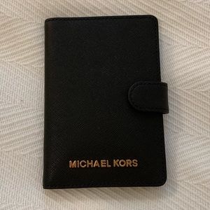 Michael Kors Black Passport Holder